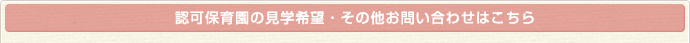 認可保育園の見学希望・その他お問い合わせはこちら